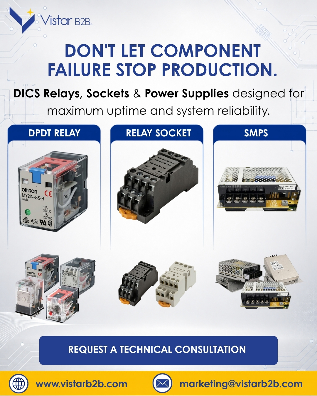 DON'T LET COMPONENT FAILURE STOP PRODUCTION.