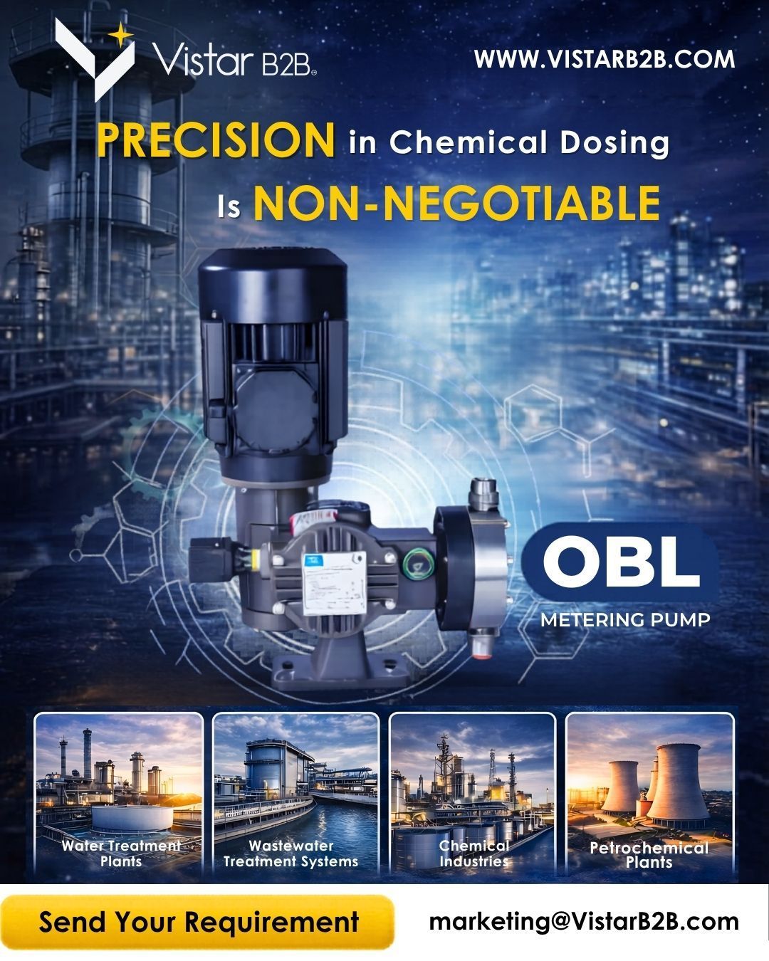OBL Metering Pump - PRECISION IN CHEMICAL DOSING IS NON-NEGOTIABLE