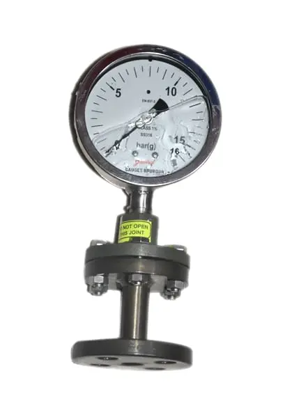 BOURDON SENSING PRESSURE GAUGE (0 to 10 KG/CM2 RANGE) - 4"(100MM)
