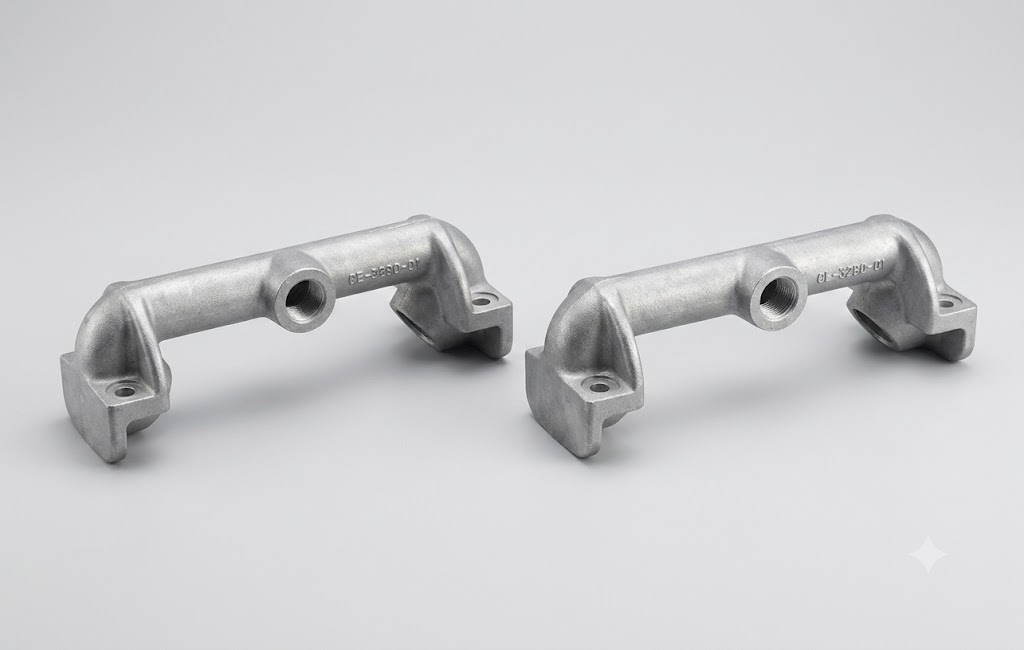 MANIFOLD, DISCHARGE, LONG NECK