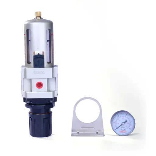 [AFR 3/4"] AIR FILTER REGULATOR WITH PRESSURE GUAGE - AFT PORT SIZE 3/4"