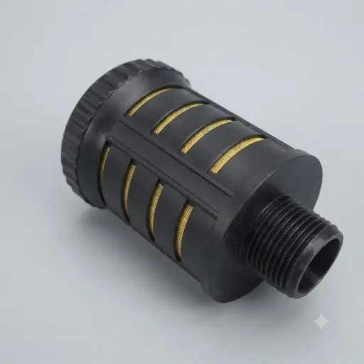 [V 15-3514-99] MUFFLER, 1", PLAST W BRASS INS